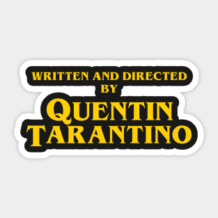 Quentin Tarantino Titles Sticker